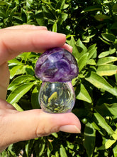 Load image into Gallery viewer, Resin small cute Amethyst mushroom
