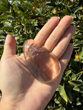 Load image into Gallery viewer, Natural Brazilian Light Smoky Quartz Palm Stone,Meditation Palm Stones,A292
