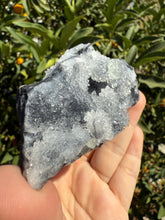 Load image into Gallery viewer, Bright clear Fluorite with Druzy Quartz on matrix, Fluorite on Sugar Crystal

