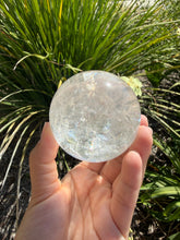 Load image into Gallery viewer, Natural Clear Quartz Crystal Sphere White Healing Stone Ball,A345
