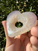 Load image into Gallery viewer, Druzy Agate Heart Stand Included - Agate - Agate Crystal - Crystal Heart,A201
