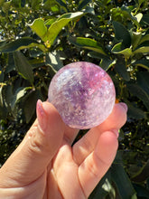 Load image into Gallery viewer, Natural Phantom Amethyst Crystal Sphere
