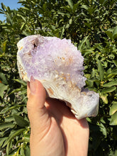 Load image into Gallery viewer, Natural Amethyst Geode with Agate Base, Raw Amethyst Crystal Cluster, A92
