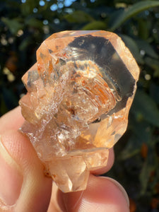 Red Mud Skeletal Quartz Crystal Point ,Red Mud Quartz ,#979