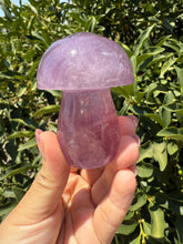 Load image into Gallery viewer, Large Natural Purple Fluorite Mushroom Crystal | Fluorite Mushroom Sculpture
