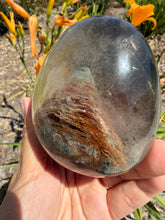 Load image into Gallery viewer, Garden Quartz Crystal Egg with Thousand Layer Mountain Scenic Inclusions, A476
