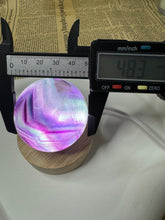 Load image into Gallery viewer, Purple Ribbon Candy Fluorite Sphere
