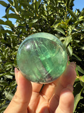 Load image into Gallery viewer, High Clarity Green Fluorite Sphere – Polished Crystal Ball, A104
