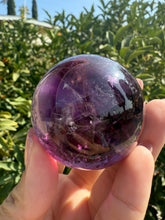 Load image into Gallery viewer, Top quality Chevron Amethyst Sphere,Amethyst Crystal Ball, Davis Effect,A73
