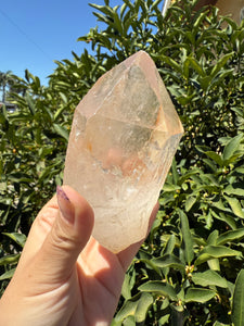 Large Natural Clear Quartz Crystal Point, Raw White Quartz Tower, A85
