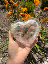 Load image into Gallery viewer, Natural Clear Quartz Heart Dish,Crystal Tray,Decorative Altar Dish,B158

