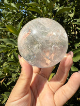 Load image into Gallery viewer, Rainbow Clear Quartz Crystal Sphere,Natural Healing Stone Ball,A120
