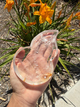 Load image into Gallery viewer, Natural Clear Quartz Gourd Flame Dish,Crystal Tray Decorative Altar Dish,B155
