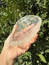 Load image into Gallery viewer, Large Clear Quartz Offering Bowl,Crystal Quartz Altar Bowl,Crystal Tray,B51
