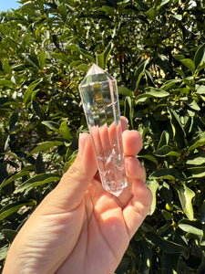 12-Sided Clear Quartz Point,Double Terminated Quartz,Vogel Cut Crystal,A164