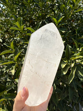 Load image into Gallery viewer, 3.42lb Clear Quartz Crystal Tower Point – High Clarity Polished Stone, A56
