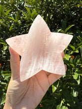 Load image into Gallery viewer, Star Rose Quartz Crystal Bowl, Polished Rose Quartz Dish-Rose Quartz Tray,B87
