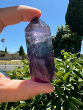 Load image into Gallery viewer, Rainbow Fluorite Crystal Tower Point,Fluorite Tower
