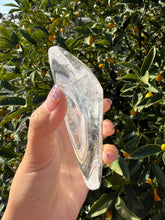 Load image into Gallery viewer, Clear Quartz Offering Bowl,Crystal Quartz Altar Bowl,Crystal Tray,B136
