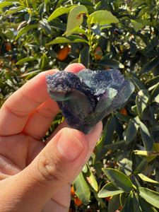 Raw Blue Fluorite Stone,98g