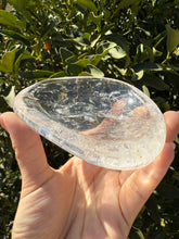 Load image into Gallery viewer, Clear Quartz Offering Bowl,Crystal Quartz Altar Bowl,Crystal Tray,B84
