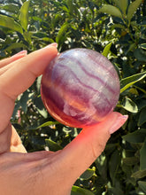 Load image into Gallery viewer, Rainbow Candy Fluorite Sphere, Stunning Rainbow Fluorite Ball
