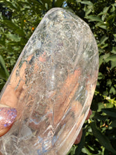 Load image into Gallery viewer, Large Clear Quartz Offering Bowl,Crystal Quartz Altar Bowl,Crystal Tray,B46
