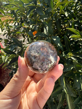 Load image into Gallery viewer, High-Grade Garden Quartz Crystal Sphere – Double-Sided Scenic Crystal Ball
