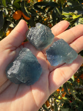 Load image into Gallery viewer, 3pcs Fluorite Crystal Rough Bulk,High Quality Blue Fluorite-A
