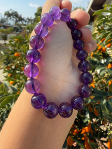 Uruguayan Amethyst Bracelet,Natural Amethyst Bracelet