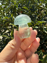 Load image into Gallery viewer, Small Green Fluorite Mushroom Carving-Fluorite Gemstone Mushroom,A140

