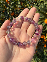 Load image into Gallery viewer, High Quality Fluorite Bracelet - Heart, Throat, Third-Eye, and Crown Chakra
