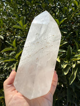 Load image into Gallery viewer, 3.42lb Clear Quartz Crystal Tower Point – High Clarity Polished Stone, A56
