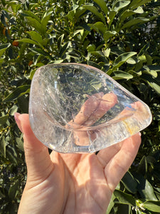 Clear Quartz Offering Bowl,Crystal Quartz Altar Bowl,Crystal Tray,B79