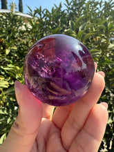 Load image into Gallery viewer, Top quality Chevron Amethyst Sphere,Amethyst Crystal Ball, Davis Effect,A73

