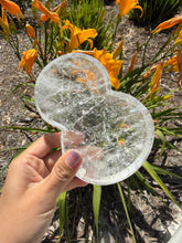 Load image into Gallery viewer, Natural Clear Quartz Gourd Dish,Crystal Tray,Decorative Altar Dish,B156
