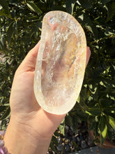 Load image into Gallery viewer, Small Clear Quartz Offering Bowl,Crystal Quartz Altar Bowl,Crystal Tray,B77
