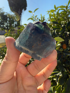 Raw Blue Fluorite Stone,98g