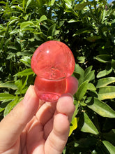 Load image into Gallery viewer, Resin small cute Red Smelting Quartz mushroom Sculpture
