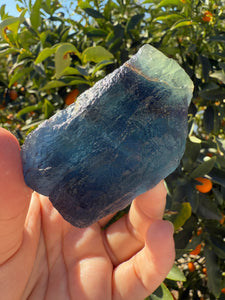 Raw Blue Fluorite Stone,205.5g