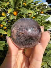Load image into Gallery viewer, Scenic Garden Quartz Sphere | Natural Lodolite Included Crystal Orb, A319
