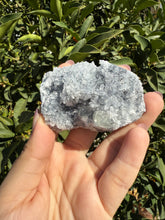 Load image into Gallery viewer, Bright clear Fluorite with Druzy Quartz on matrix, Fluorite on Quartz
