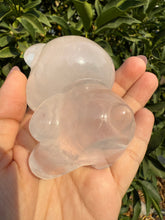 Load image into Gallery viewer, White-Toned Rose Quartz Bear – Hand Carved Crystal Healing Stone Figurine
