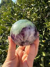 Load image into Gallery viewer, Natural Feather Fluorite Sphere,Snowflake Quartz Crystal Fluorite Ball,A224
