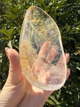 Load image into Gallery viewer, Large Clear Quartz Offering Bowl,Crystal Quartz Altar Bowl,Crystal Tray,B78
