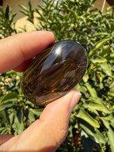 Load image into Gallery viewer, Natural Brazil Smoky Quartz Palm Stone / Meditation Palm Stones,A153
