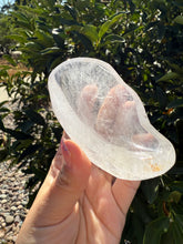 Load image into Gallery viewer, Small Clear Quartz Offering Bowl,Crystal Tray,B57
