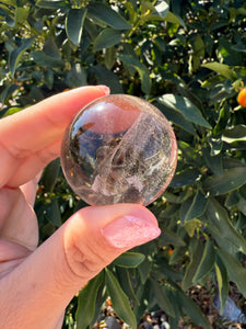 Small Light Smoky Quartz Crystal Sphere