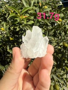 4pcs Natural Clear Quartz Crystal Clusters