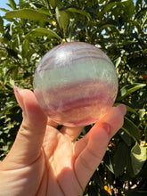 Load image into Gallery viewer, High Quality Candy Fluorite Sphere, Stunning Rainbow Fluorite Ball,A111
